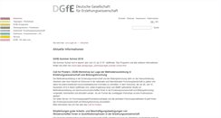 Desktop Screenshot of dgfe.de